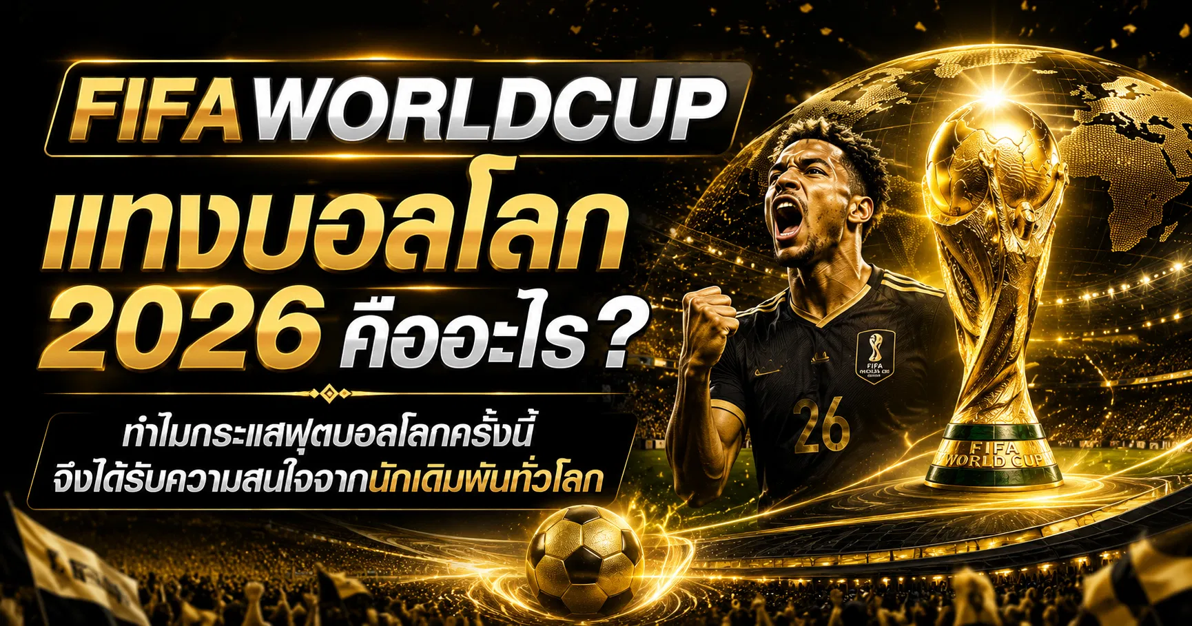 แทงบอลโลก 2026 คืออะไร ทำไมกระแสฟุตบอลโลกครั้งนี้จึงได้รับความสนใจจากนักเดิมพันทั่วโลก